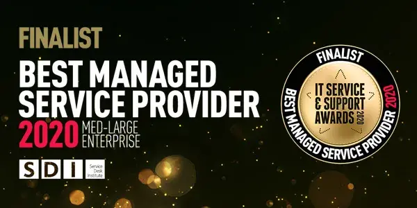 SDI Awards Best Managed Service Provider of 2020 Finalist