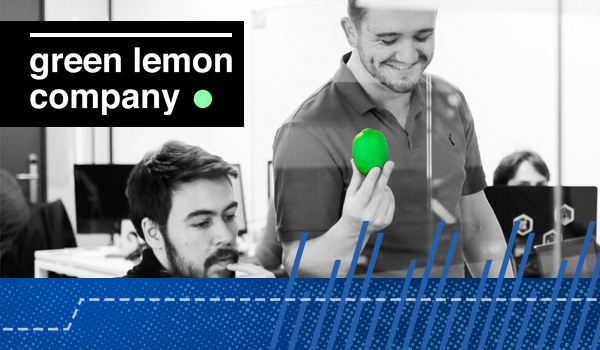 Green Lemon employees at work in office environment